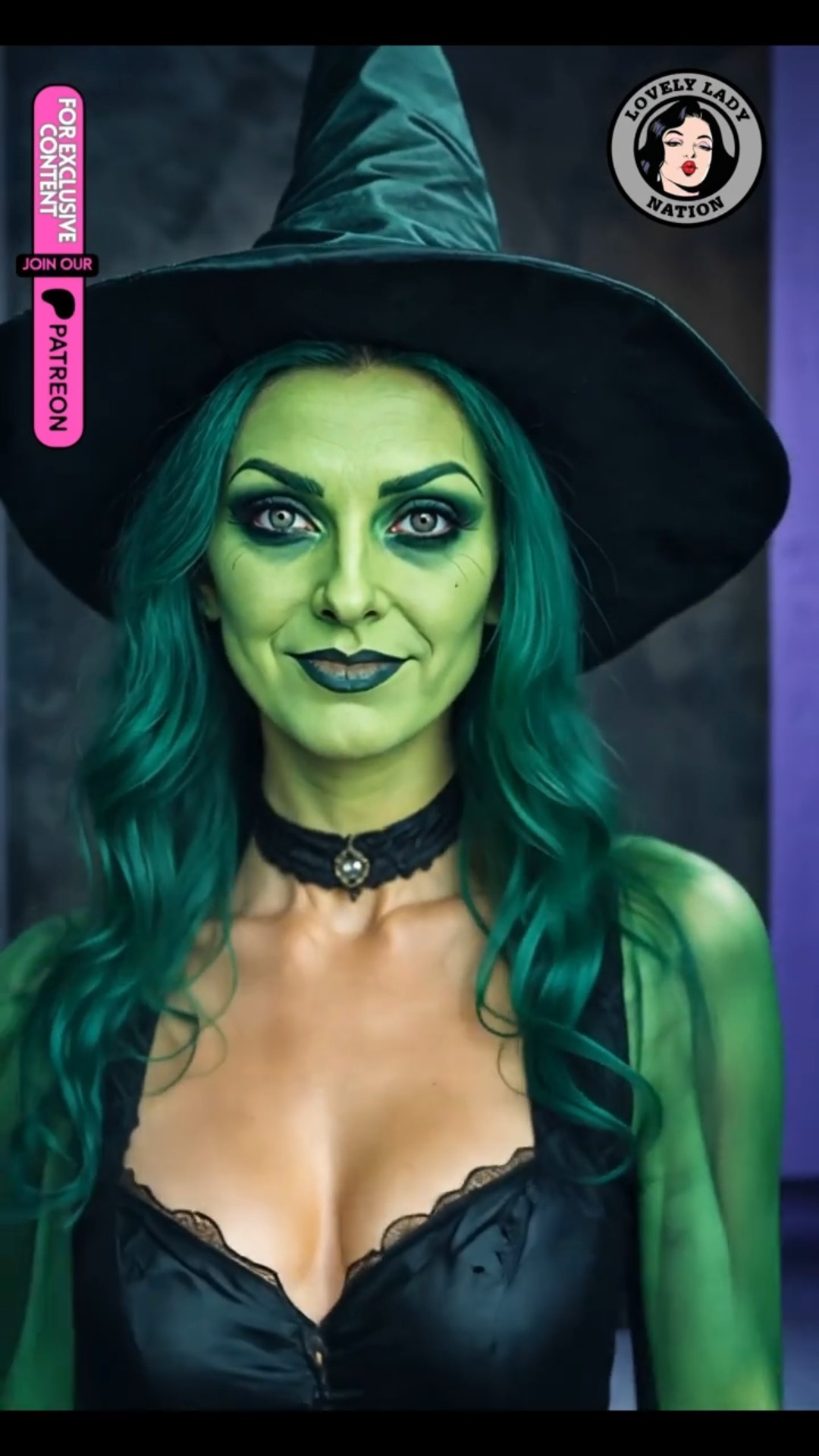 pretty green witches will cast a spell on you VIDEO SLIDESHOW VOL.8 #wicked